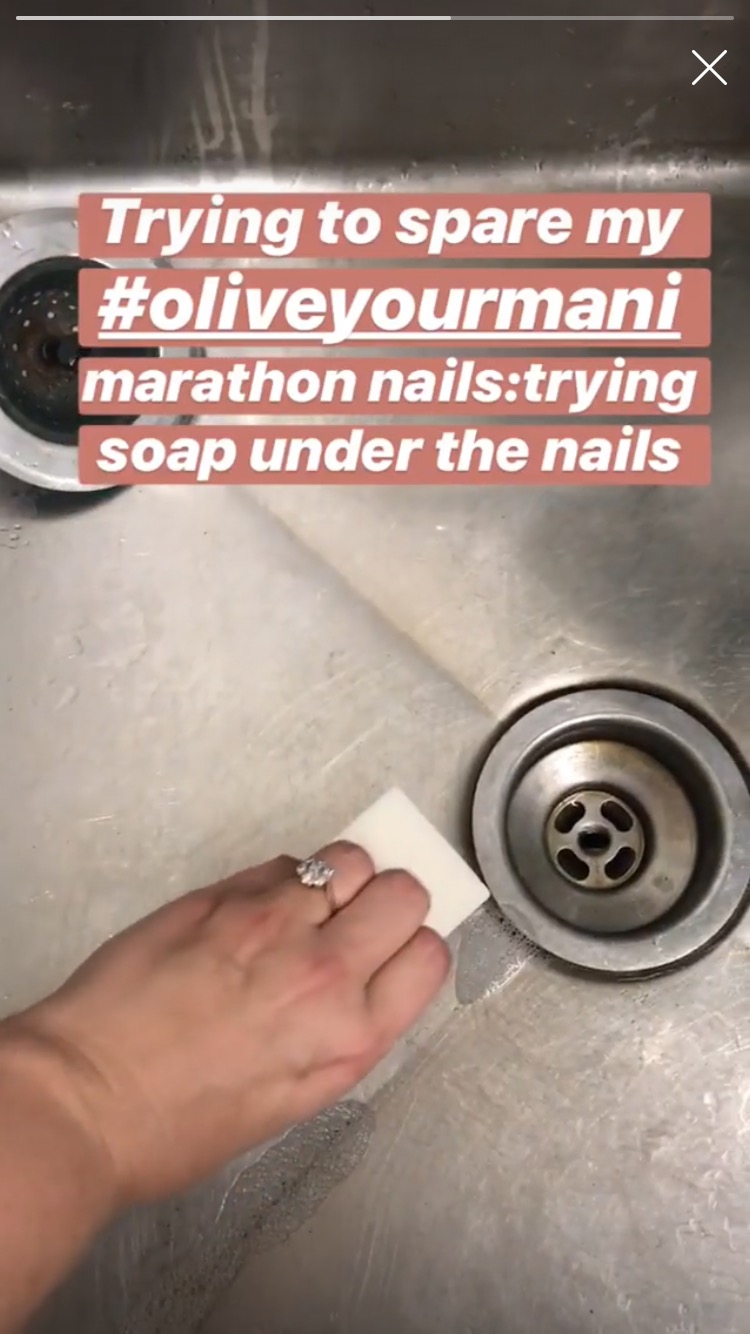 Before gardening or working with dirt: get a bar of soap a tiny bit wet and run your nails over the bar.