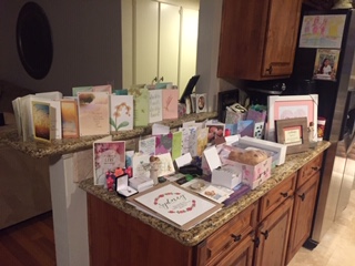 Close Friends, friends from childhood, family, and our church community gave us an outpouring of love and support.