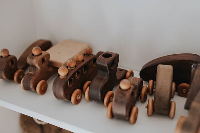 Seven years ago my sister gave us the most beautiful wooden, Seussical-like cars and trucks. They have seen heavy action from three little sets of hands now and will likely be pushed around by our grandbabies someday 😊 Three cheers for hardy, well-d