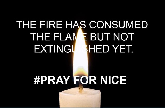 #prayfornice and for all the victims of the human stupidity #candles #candele #candle #france #nice