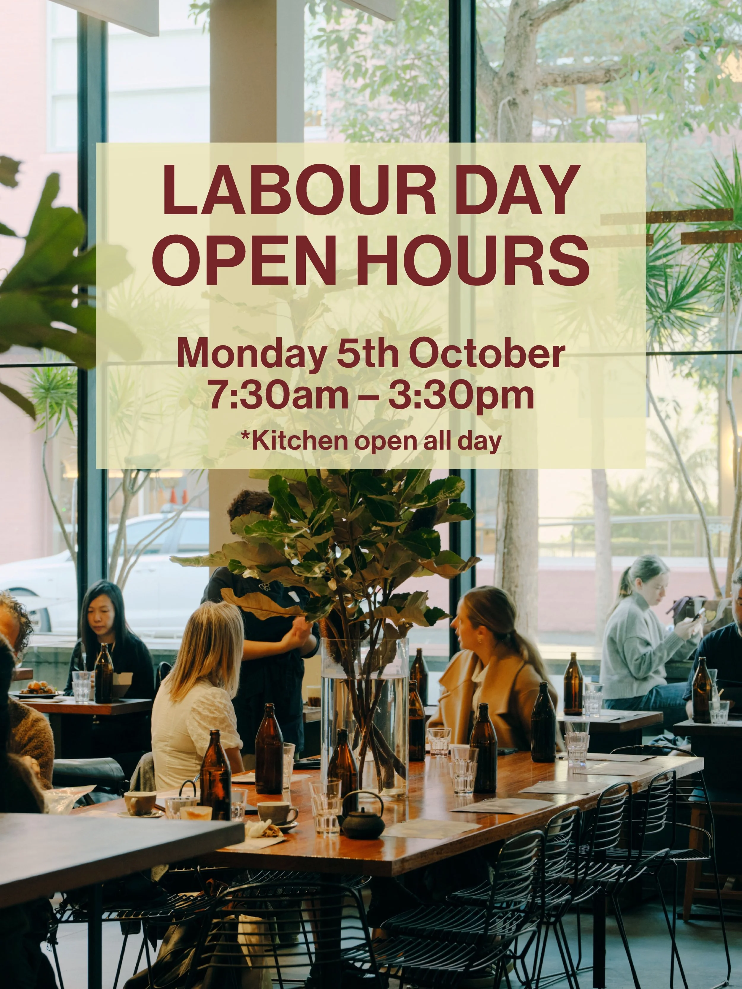 Public holiday plans? We&rsquo;re open Monday 5th October from 7:30am-3:30pm. Swing by for a waffle, &lsquo;spro or hello 👋