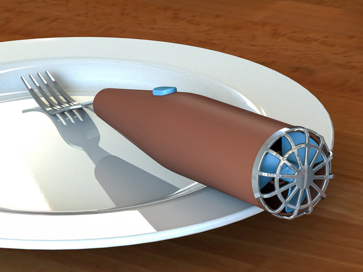 3D visualization of Cooling Fork