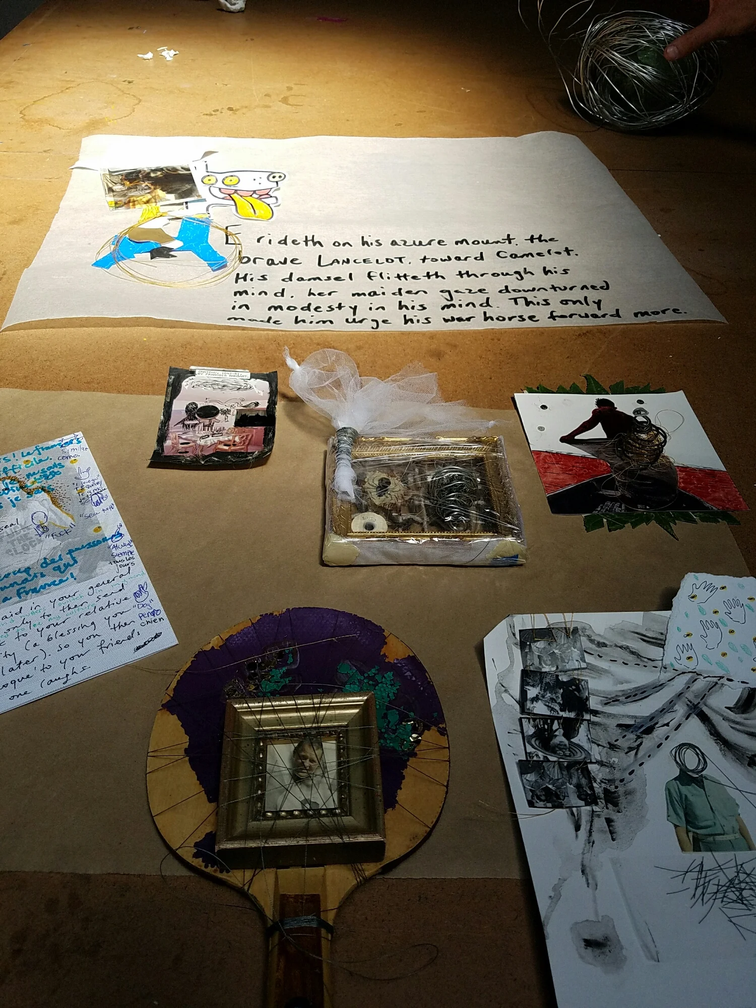 An overview of the finished pieces. 