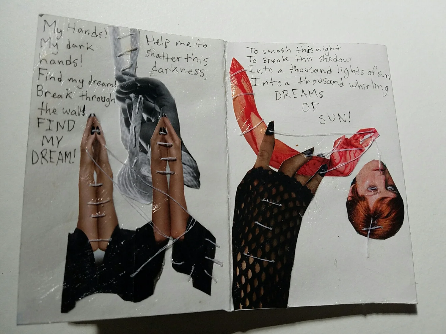 Detail of Kyra's book.