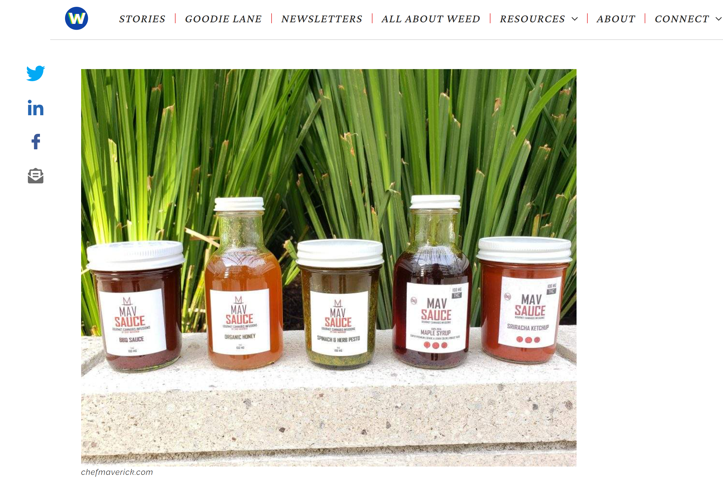 Chef Maverick's Mav Sauce Featured in Weed week's Summer Gift Guide!
