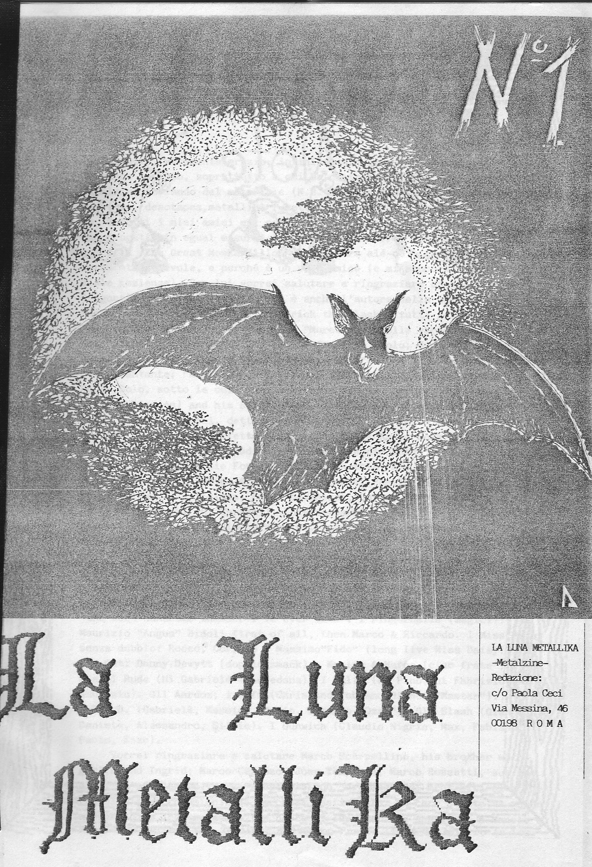 LA LUNA METALLIKA n° 1 (ITALY) - 1988
