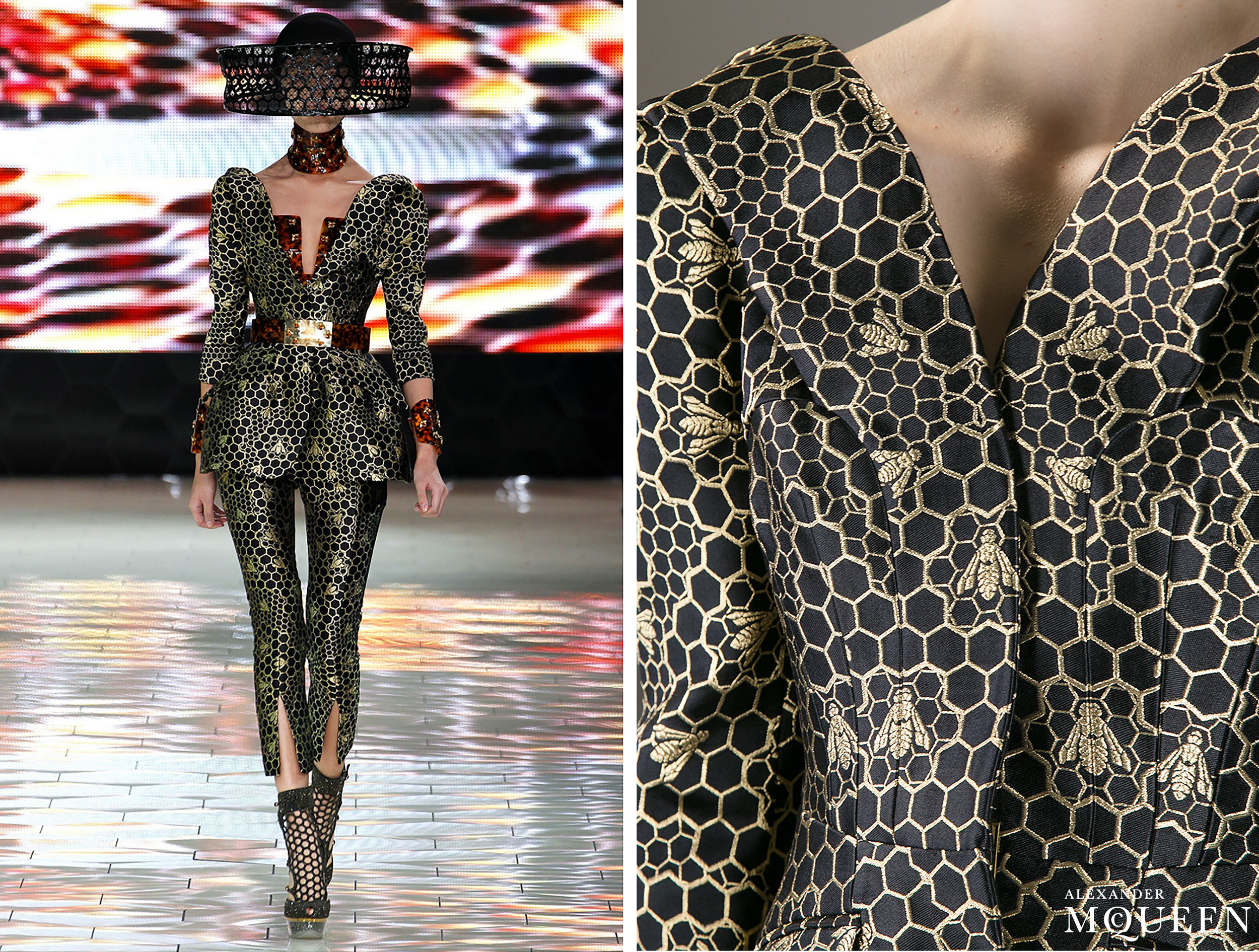 Jacquard artwork development for Alexander McQueen SS13