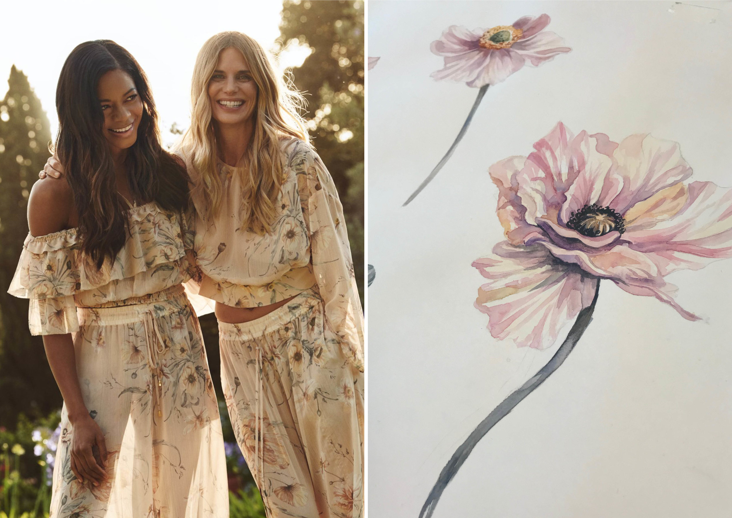 H&amp;M Conscious Collection Spring 2019 - Detail from 'Poppy Fields'