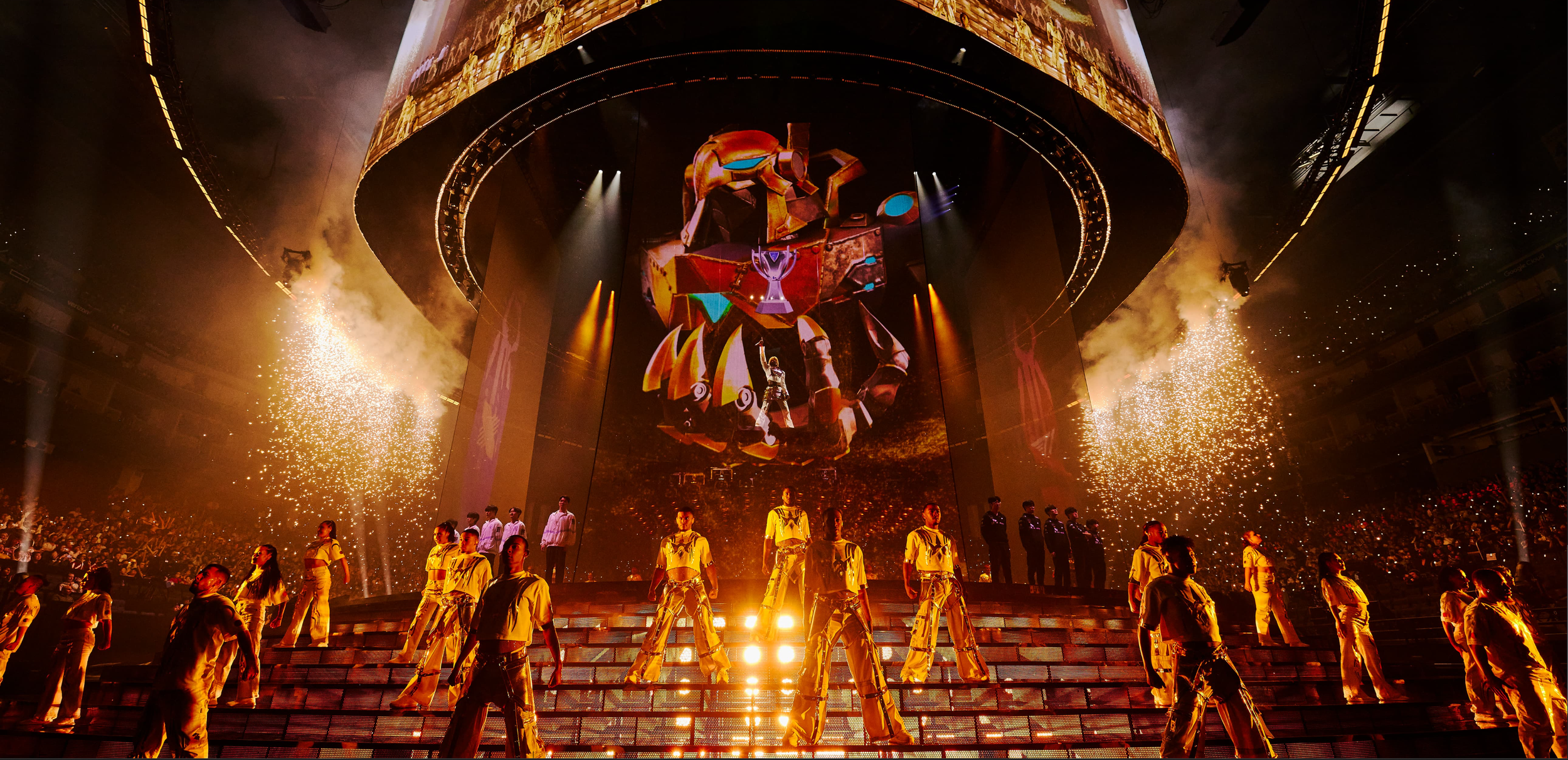  AU Studio Involvement - Animation  Client:  Possible Productions     Possible were tasked with finding a way to weave together a variety of elements, including existing and upcoming IP releases, six League champions, three unique performers (Edda Ha