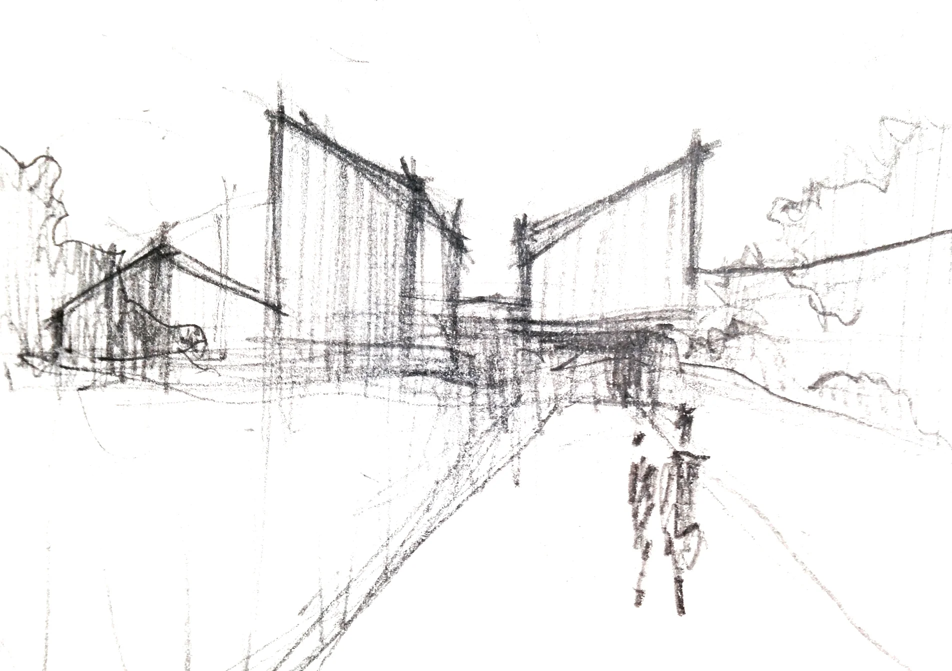 kostas Poulopoulos sketch 3  houses mani