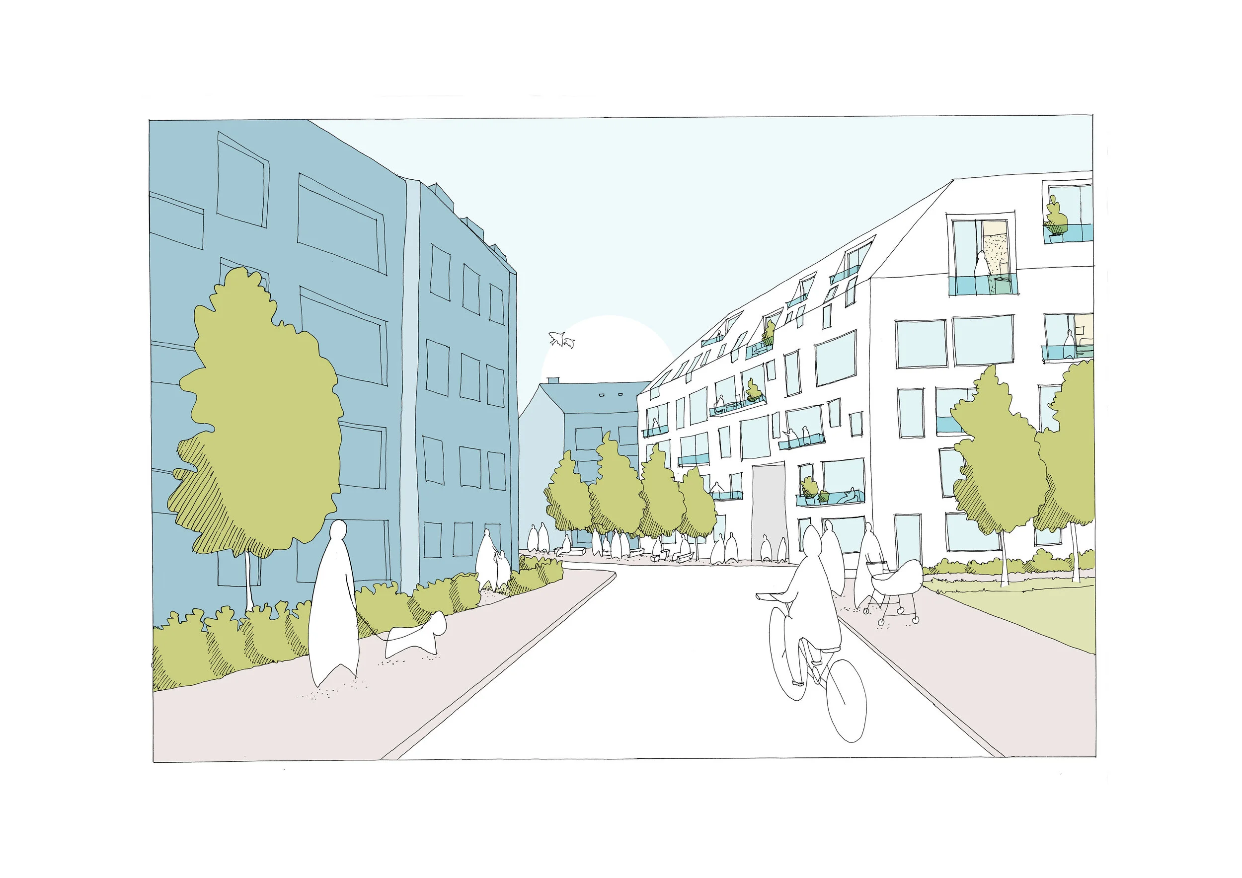 sketch from the street