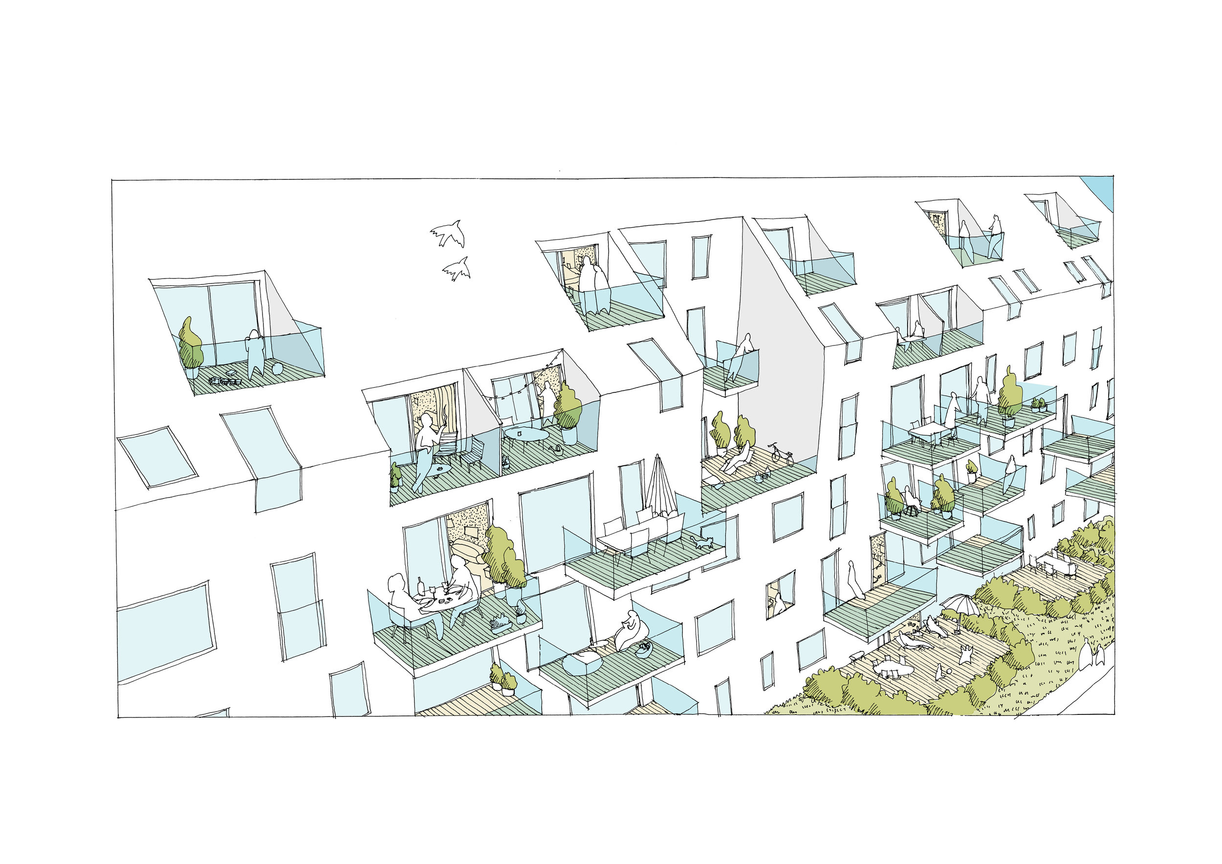 facade sketch