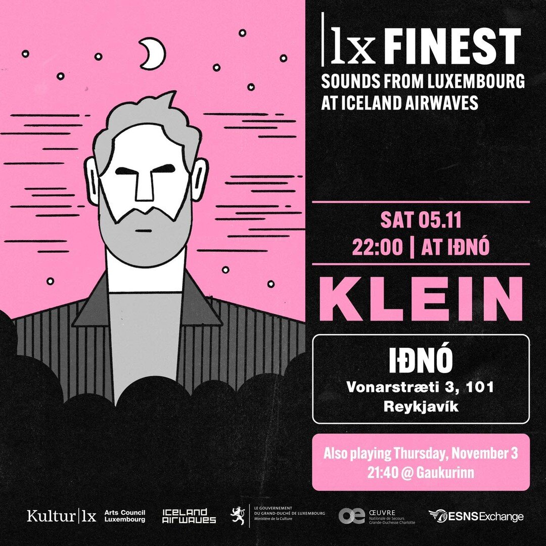 🧊 Counting the days to our very first time in ICELAND at @icelandairwaves next week! 
Join one of our shows on November 3rd and 5th, or see you even at both! 😘

@nielsengel @polbelardi @kulturlx 

#kleinmusic #klein #kleinband #kleinluxembourg #lxf