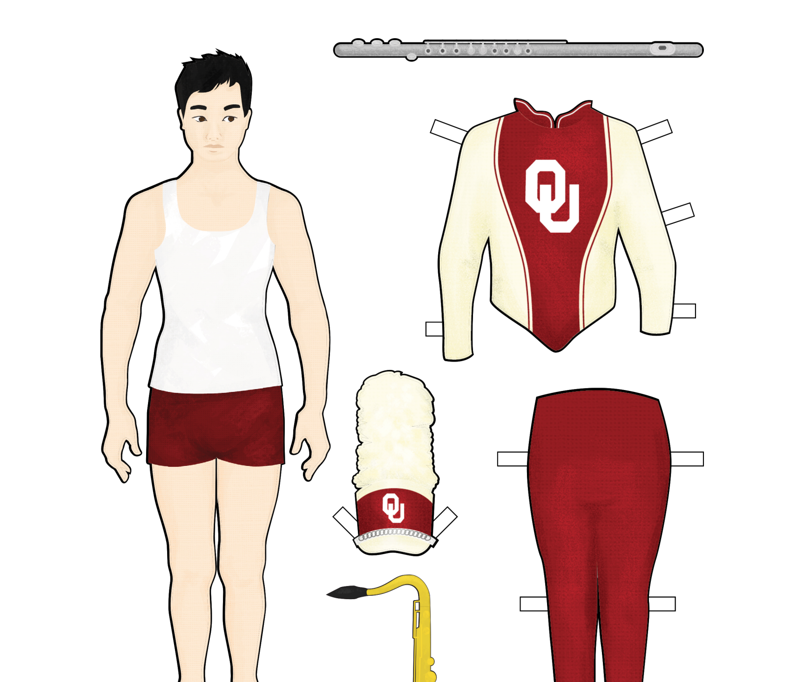 Sharp-Dressed Band | Print-and-Play Marching Band Paper Dolls