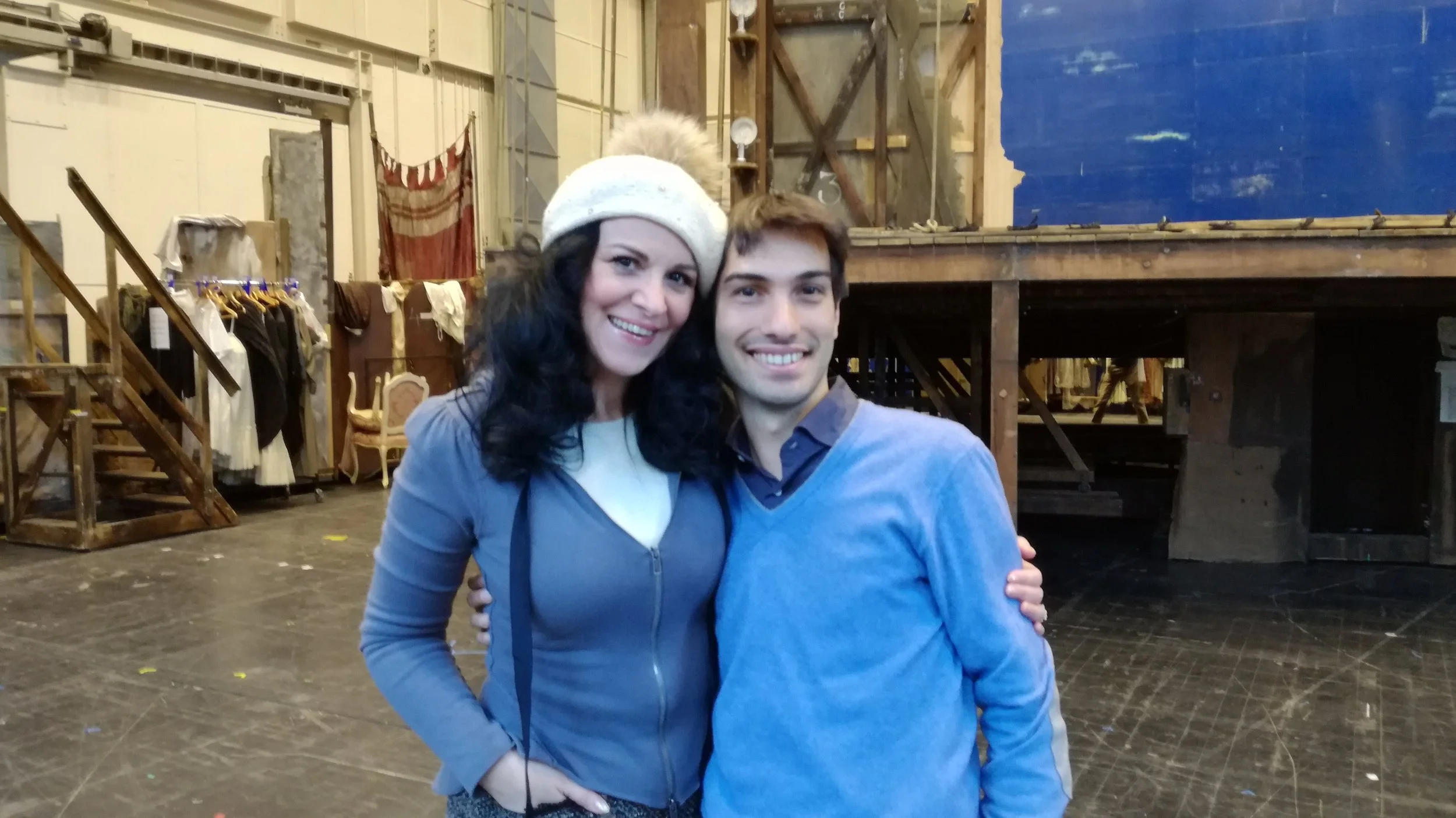 Angela Gheourghiu during rehearsals of Adriana Lecouvreur