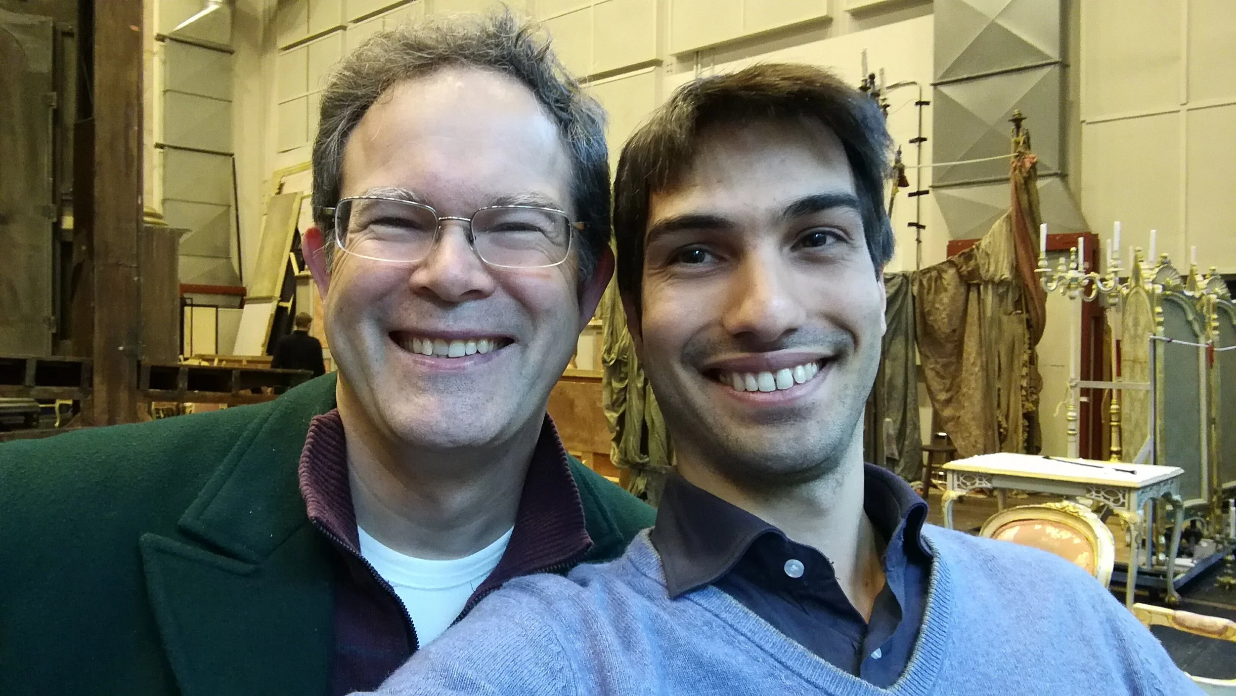 Gerald Finley during rehearsals of Adriana Lecouvreur