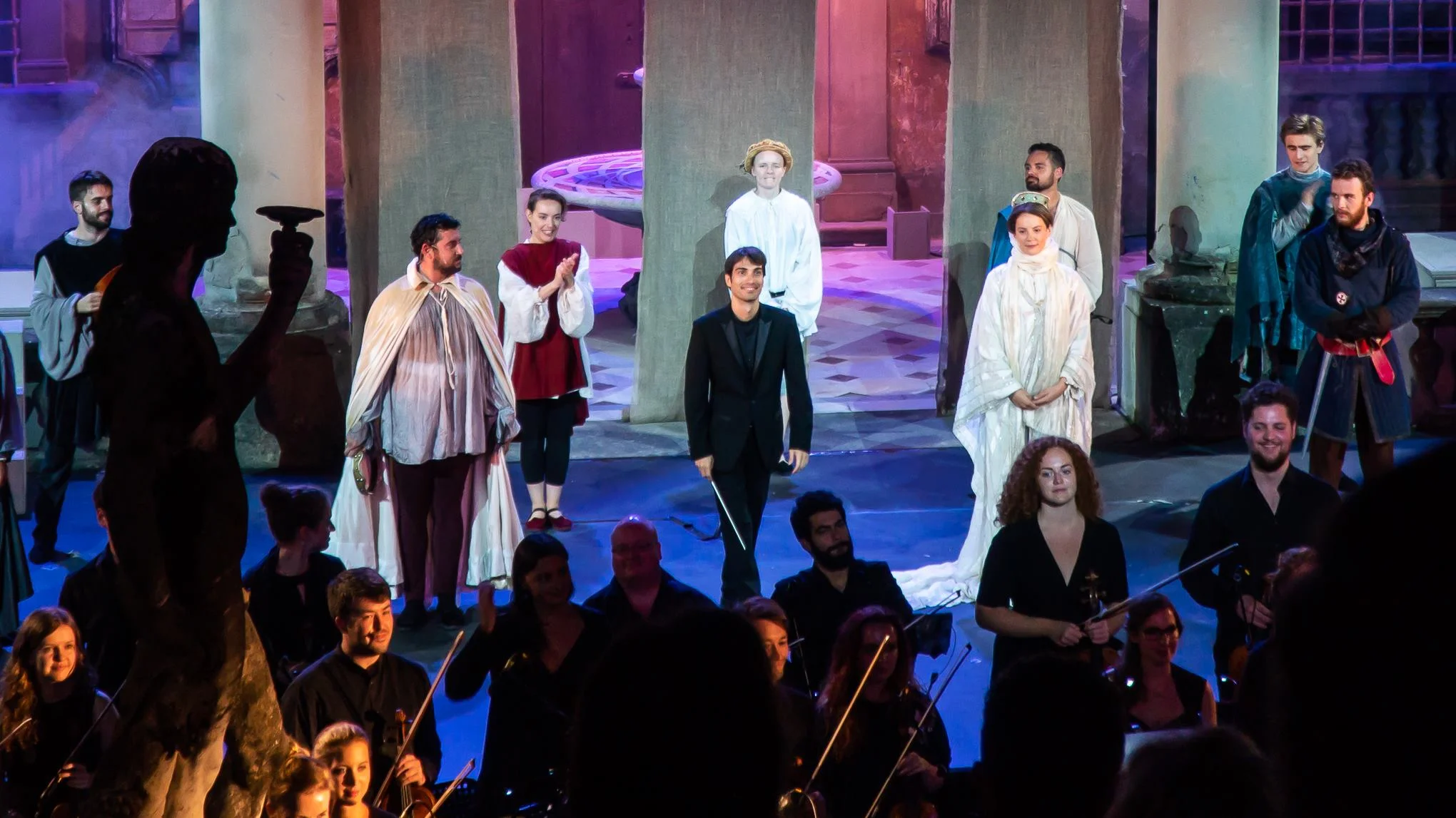 Henry V by Walton. The new generation fetival. Curtain call. Photo: © Roger Way