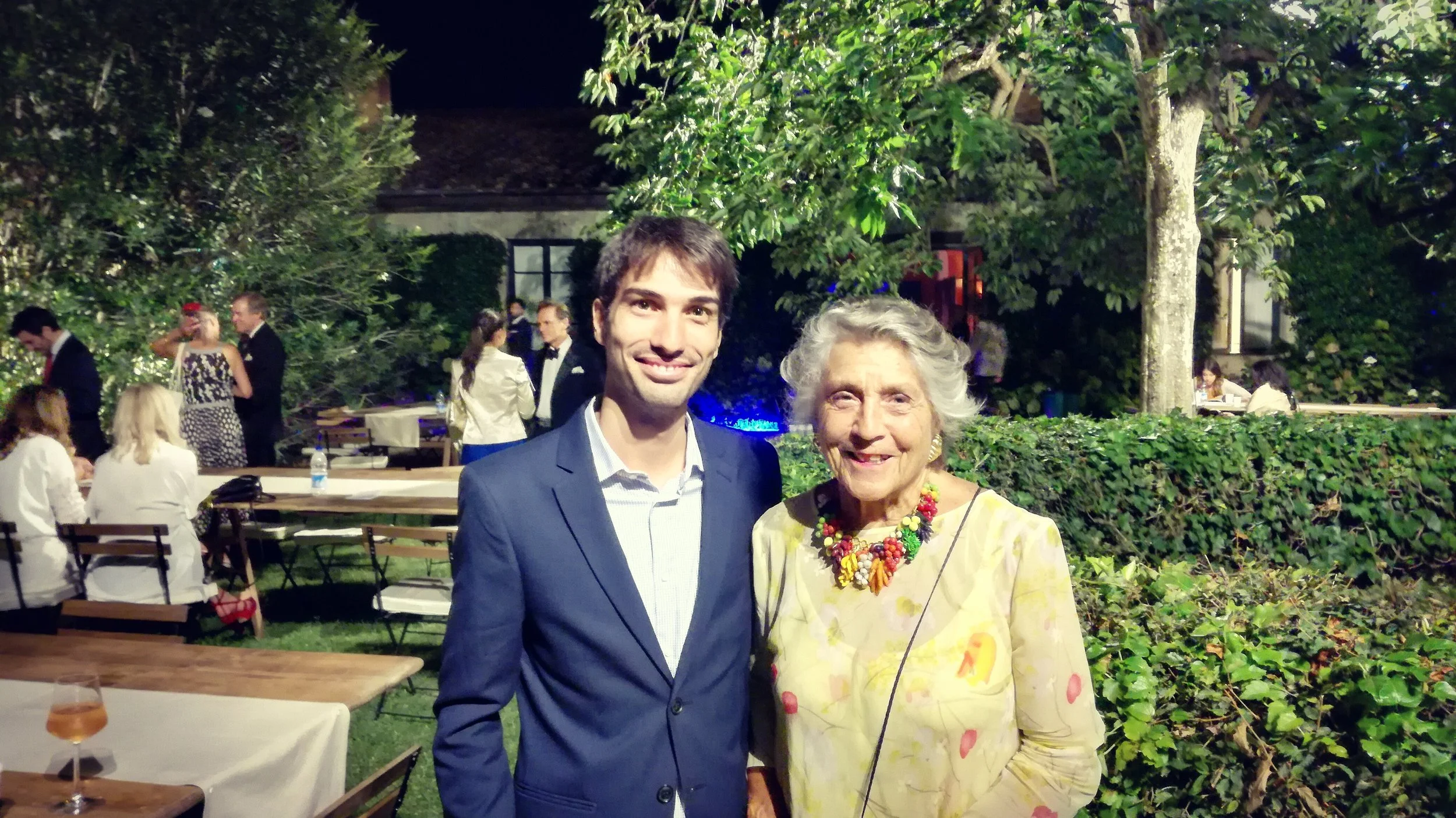 With Princess Giorgiana Corsini at The New Generation Festival in Florence