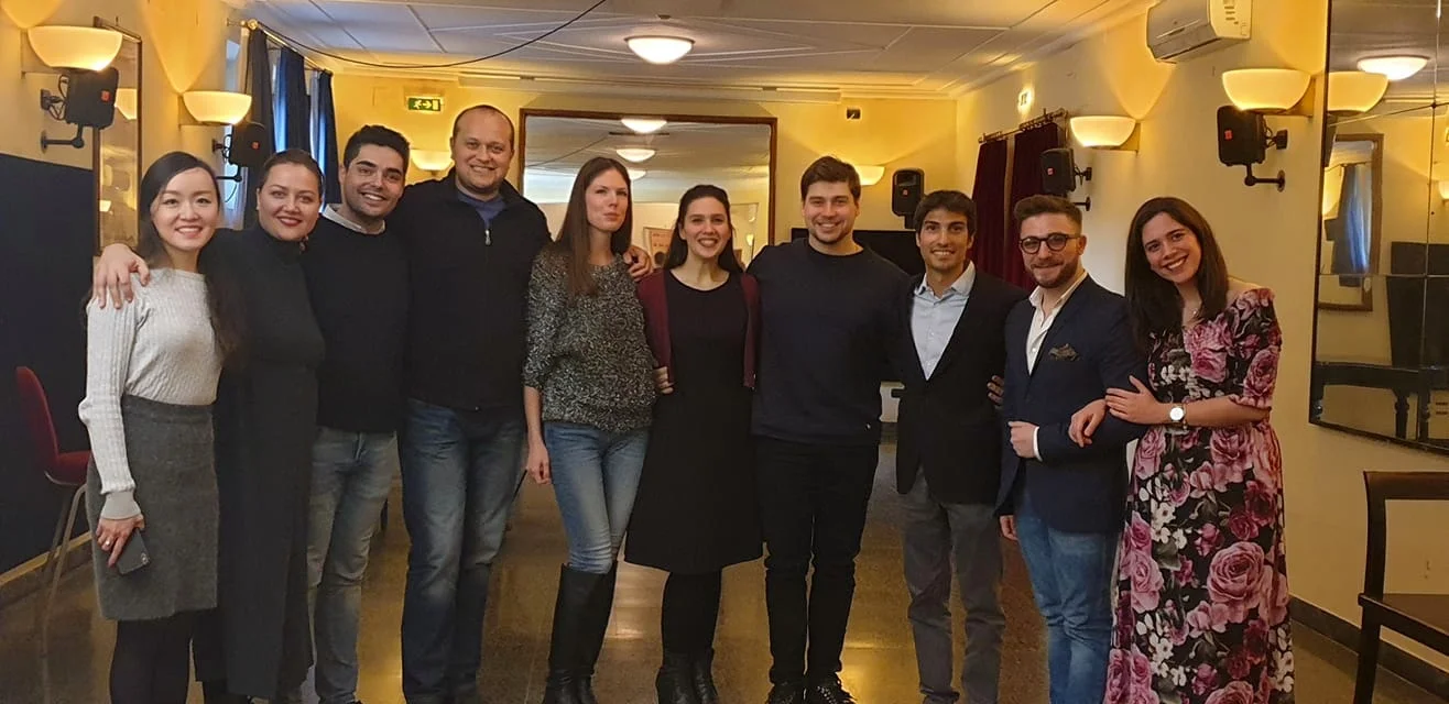 Masterclass at the Teatro dell’Opera di Roma for the Fabbrica young artists Programme .