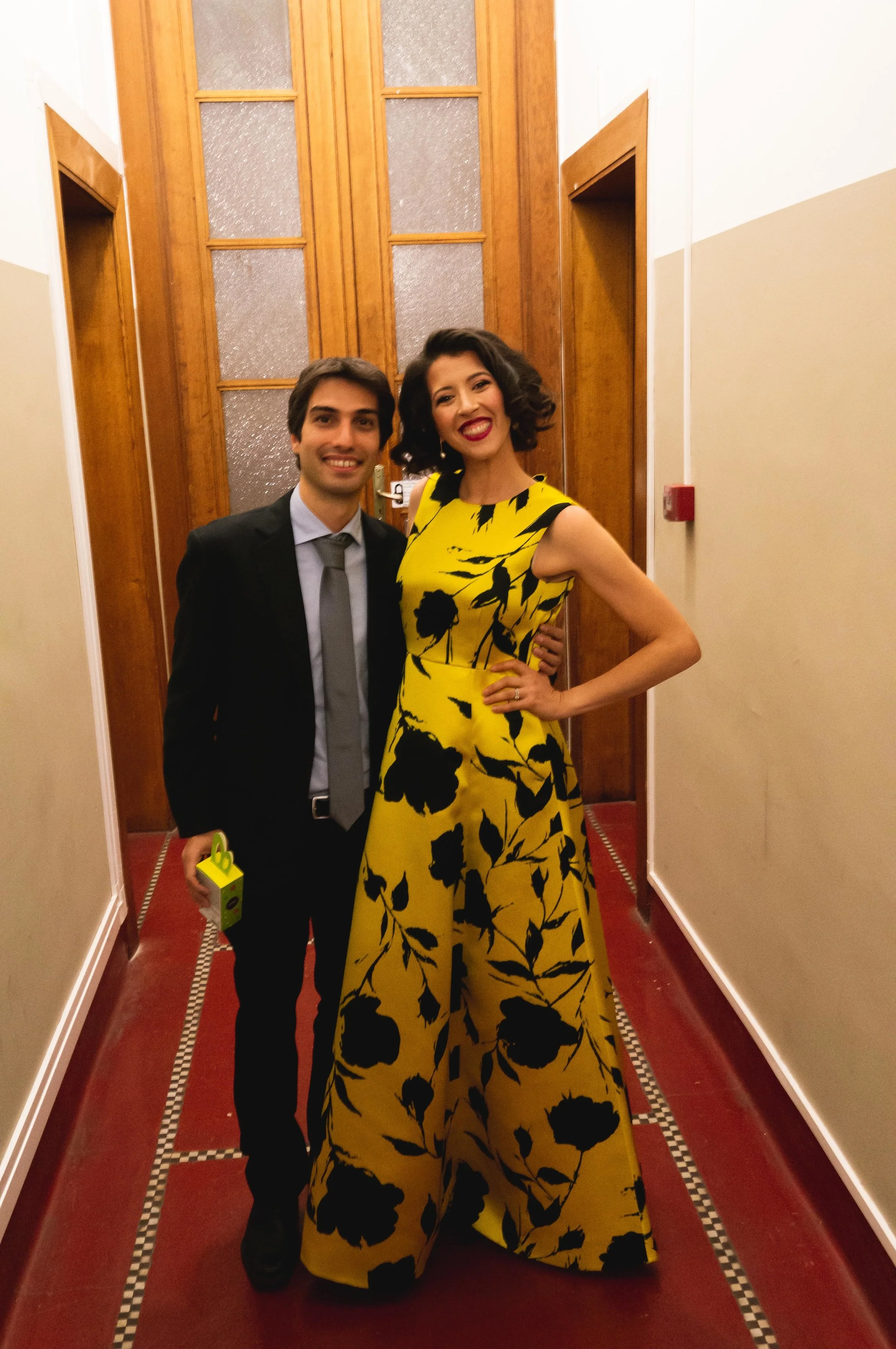 With Lisette Oropesa at La Monnaie in Brussels for Robert le Diable