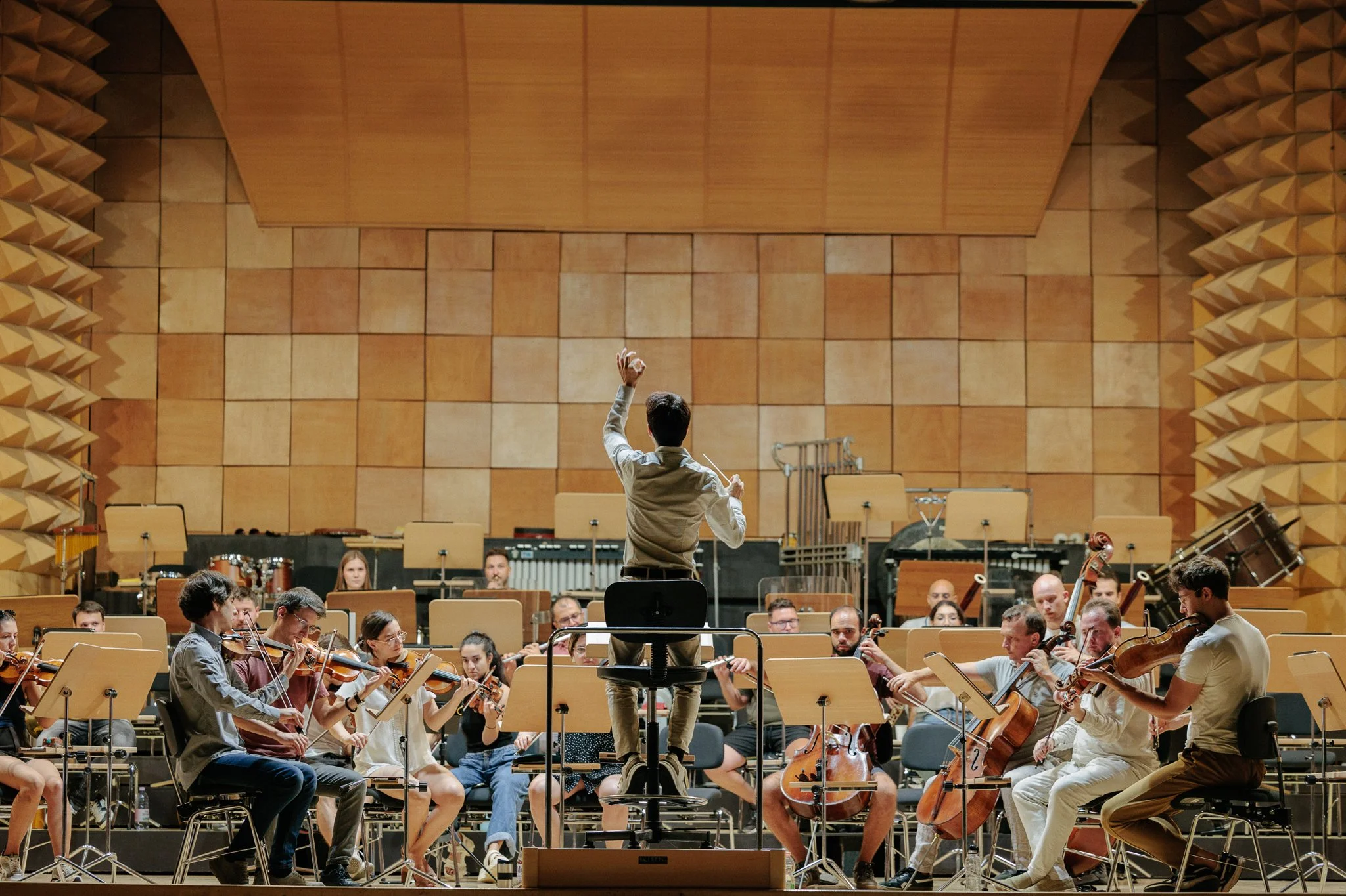  Conducting the  Timisoara Chamber Orchestra  