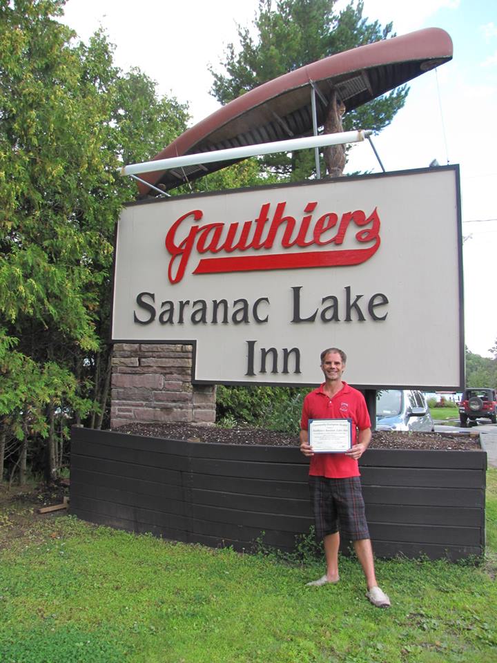 Gauthiers Saranac Lake Inn in Saranac Lake, NY was the next installment of our Community Champion Award in October of 2015. We thank them for their efforts to make our community a safe place to live, work, and play.