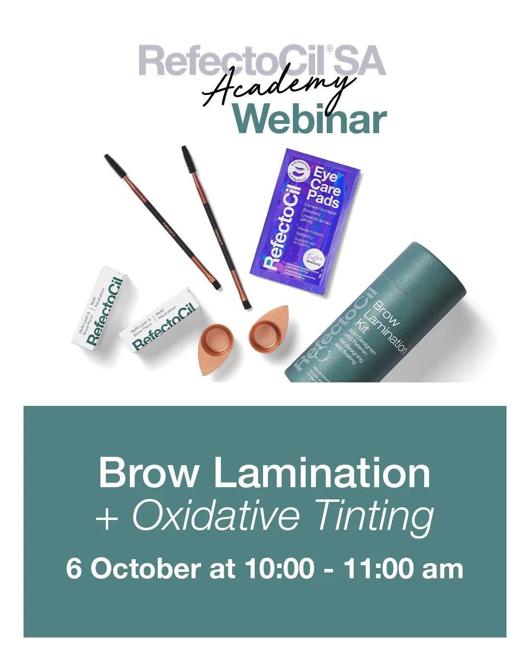 FREE WEBINAR ALERT 🚨

All you need to do is register and we will do the rest 🗒️

RefectoCil Brow Lamination + Oxidative Tinting
📅  6 October
🕣  10:00 - 11:00 am
🔗  www.refectocil.co.za/register-3