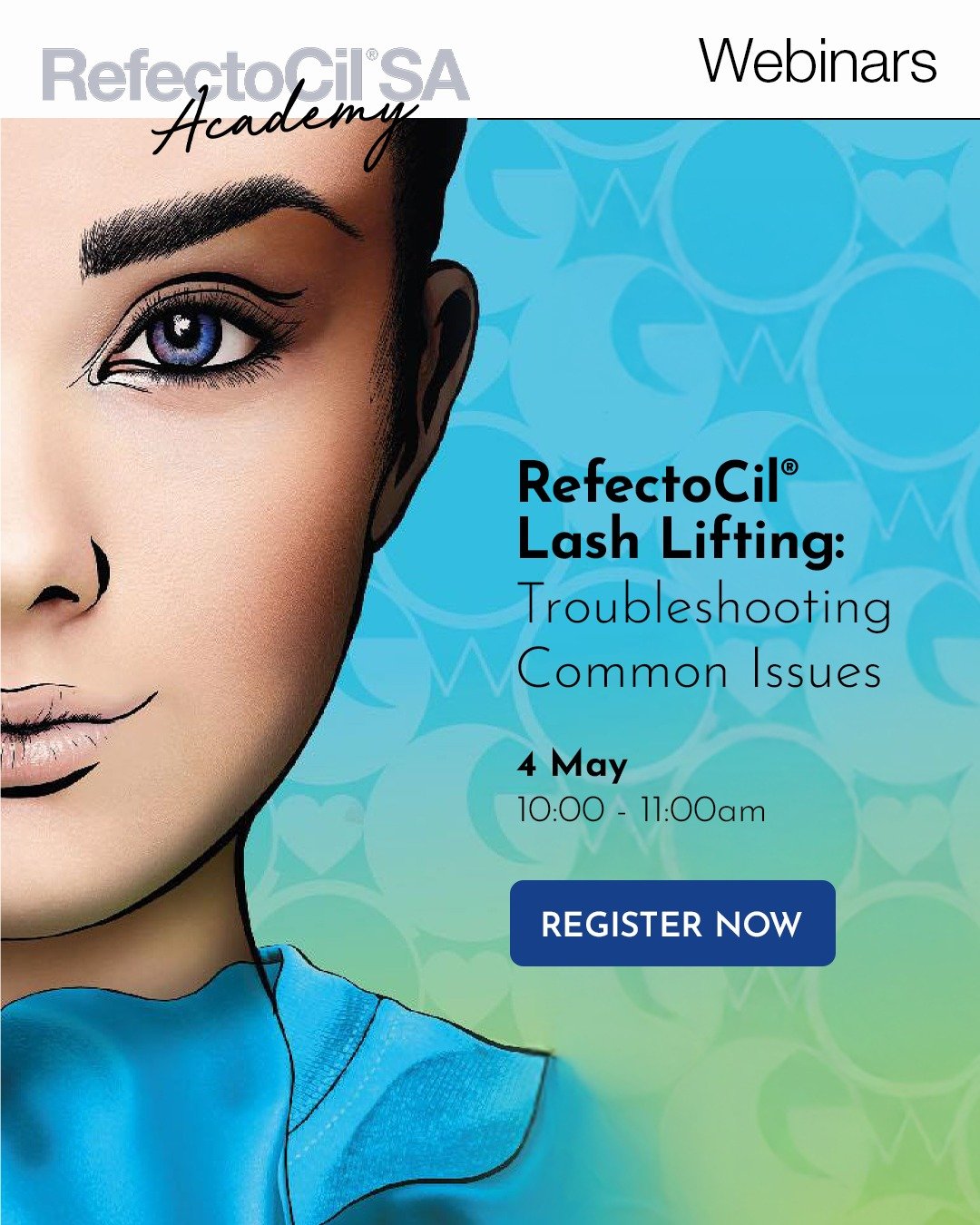 FREE WEBINAR ALERT 🚨

All you need to do is register and we will do the rest 🗒️

RefectoCil Lash Lifting: Troubleshooting Common Issues
📅 4 May
🕣 10:00 - 11:00 am
🔗 www.refectocil.co.za/register-2
