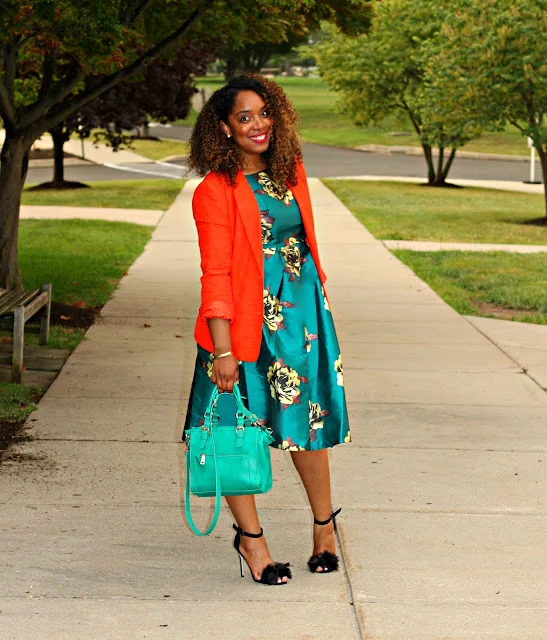 Green Florals: One Dress Styled 3 Ways-Part III