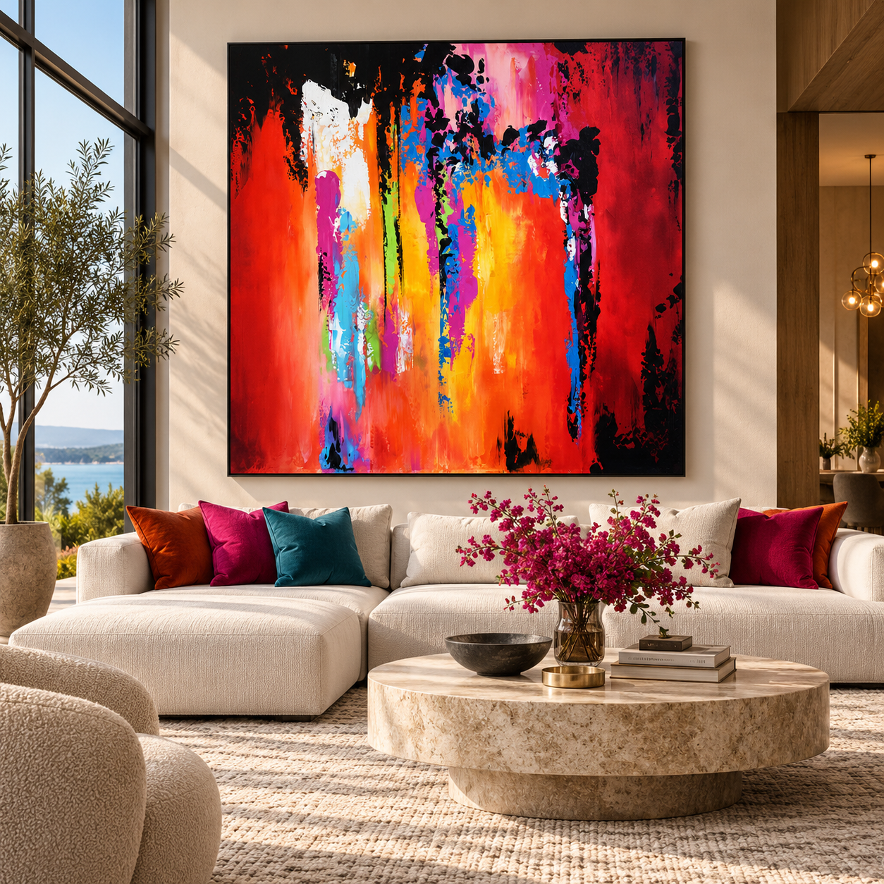 AFTERBURN — Colorful Contemporary Abstract Painting