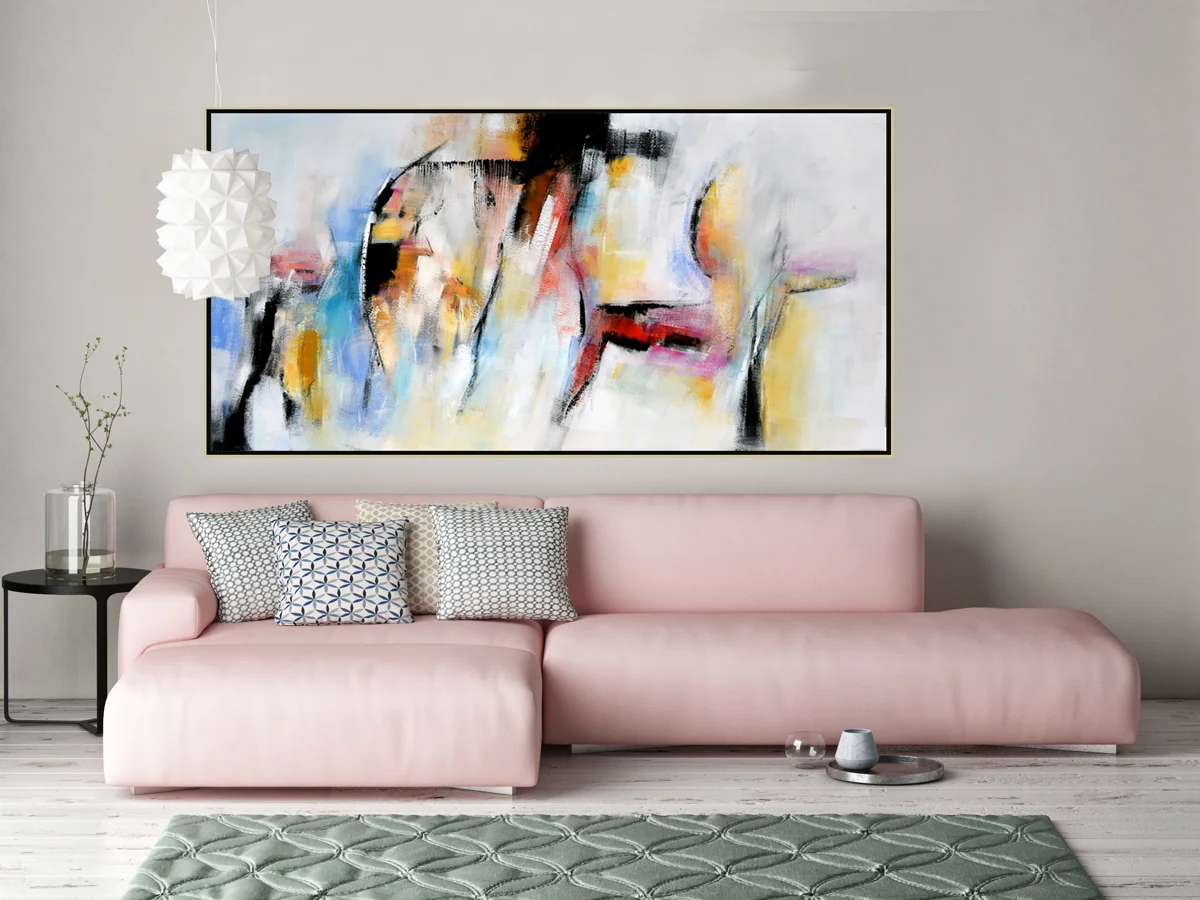 Mock up poster with vintage hipster loft interior background, 3D
