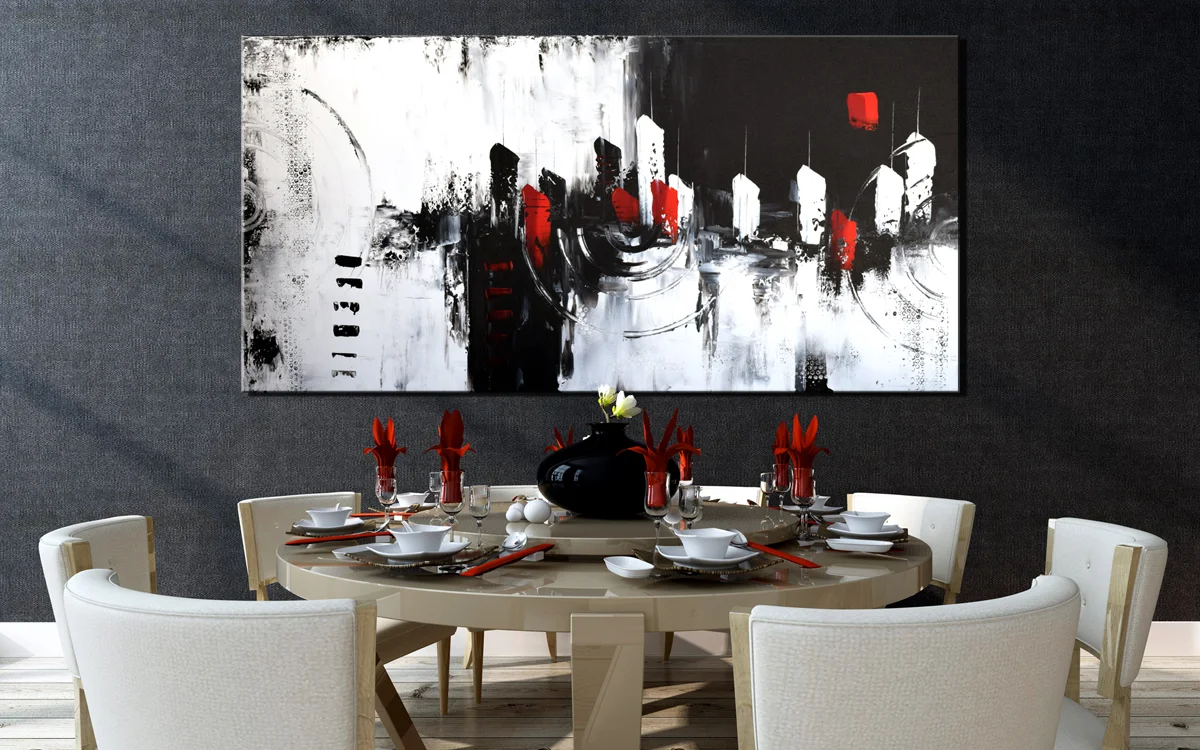 Stylish formal circular table setting