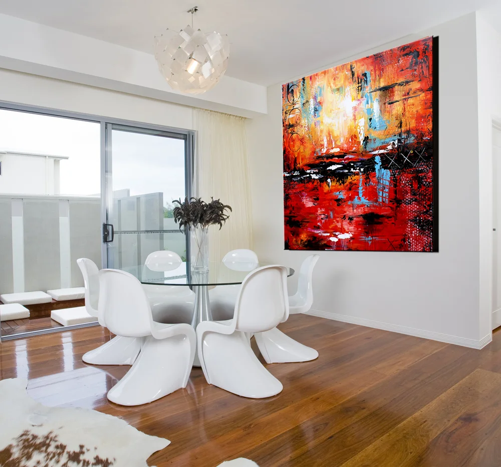 Modern dining area