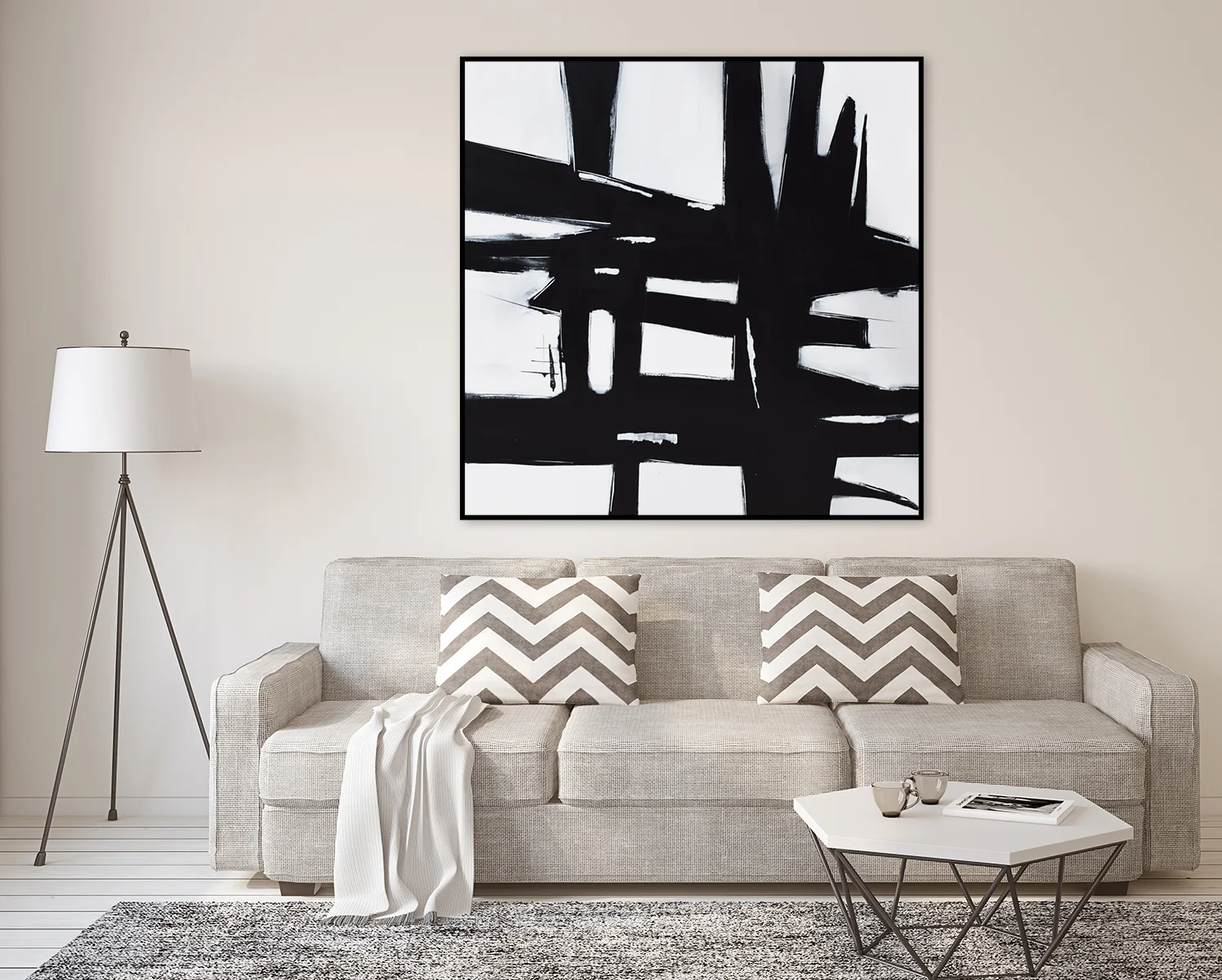 Living-room interior. 3d rendering.