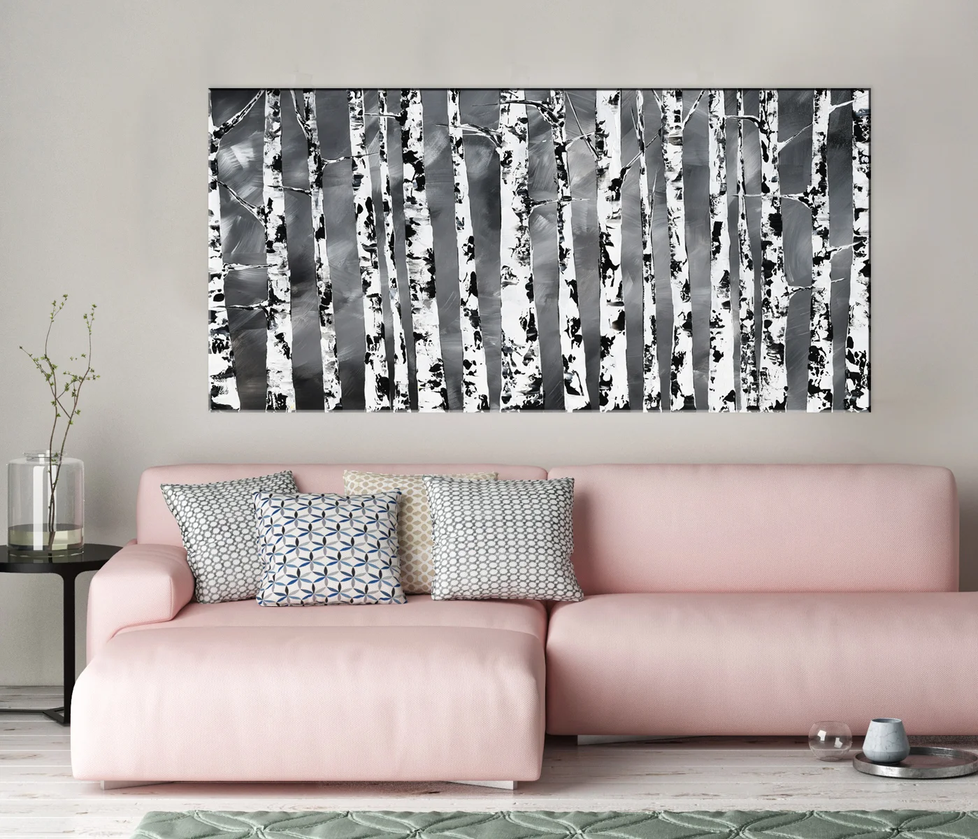 Mock up poster with vintage hipster loft interior background, 3D