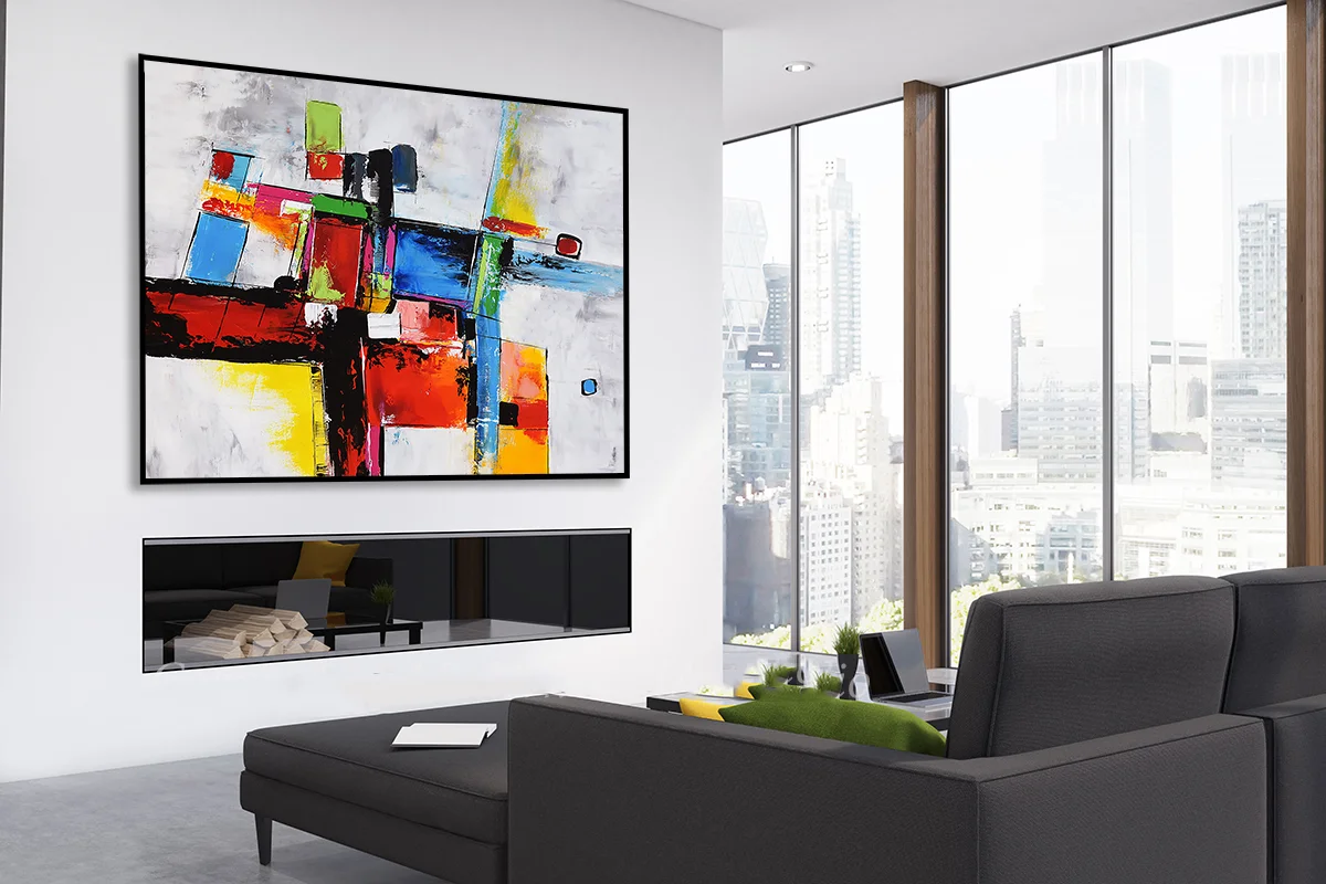 Fireplace living room, corner