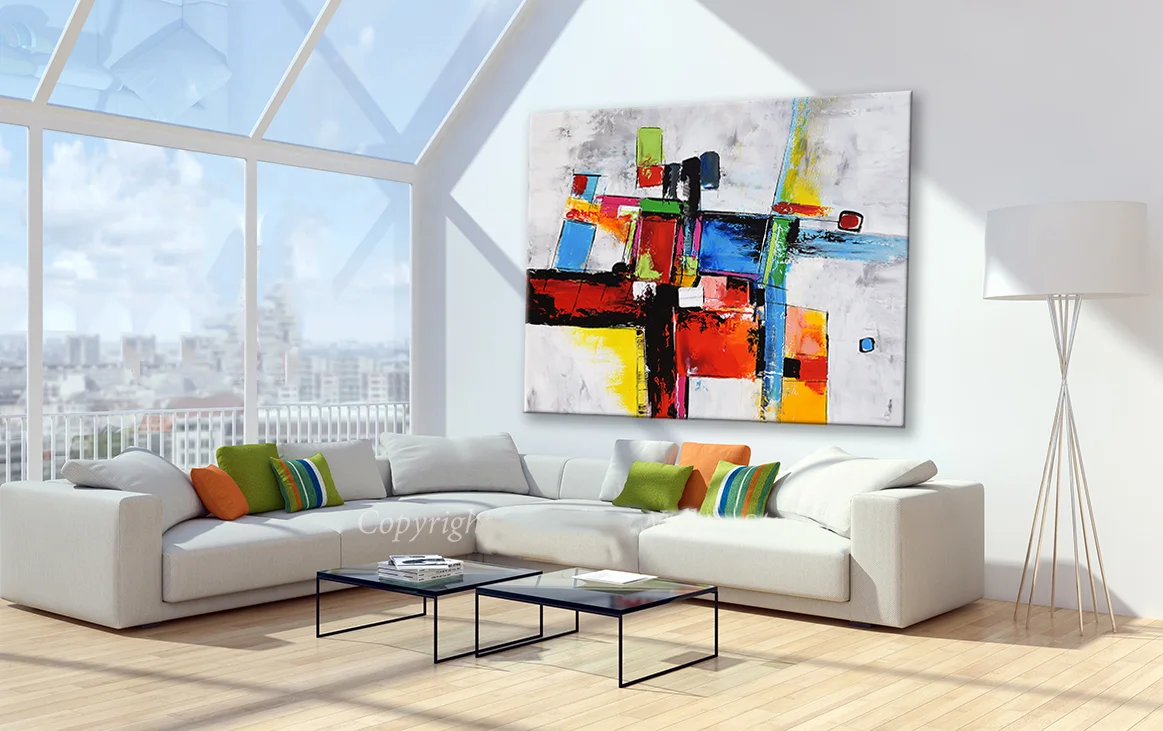 Soggiorno moderno con parquet