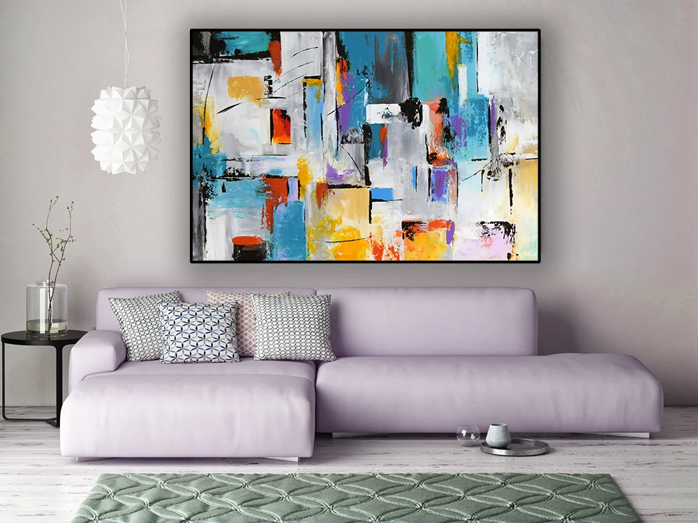 Mock up poster with vintage hipster loft interior background, 3D