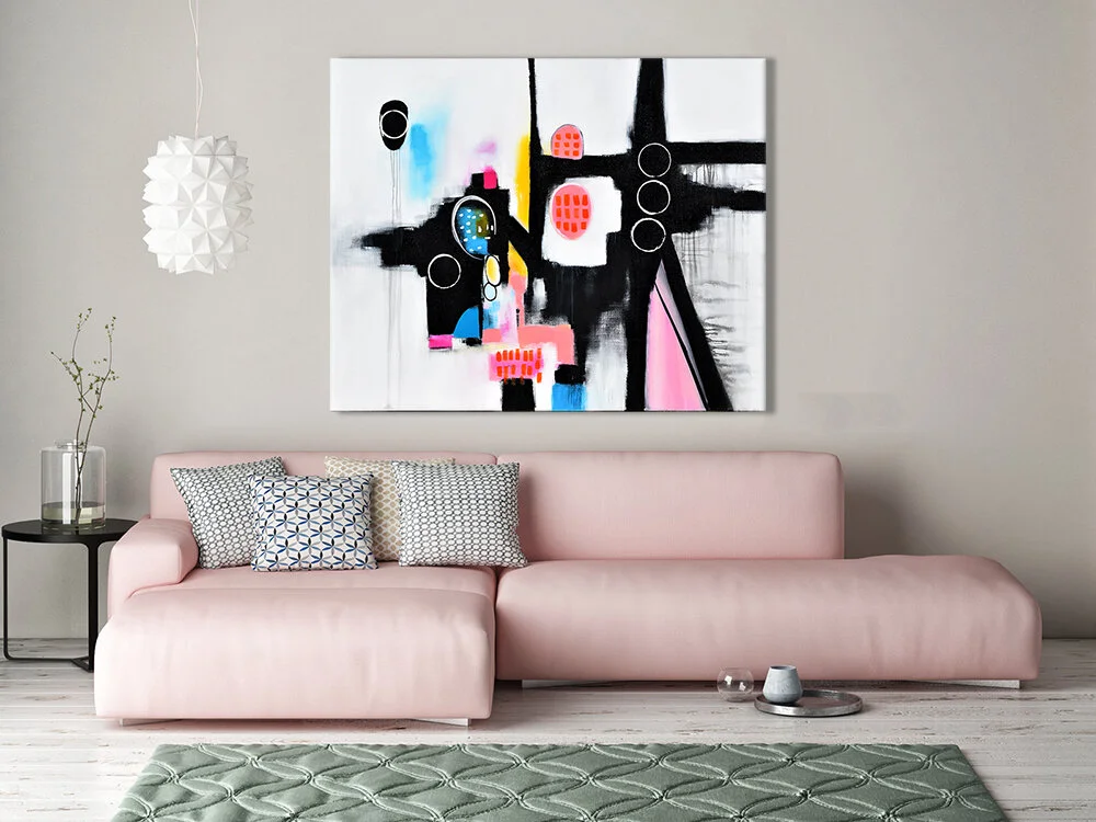 Mock up poster with vintage hipster loft interior background, 3D