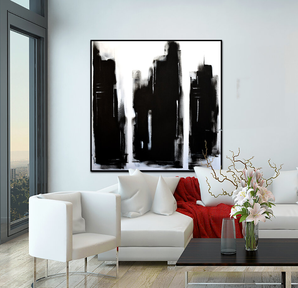 Modern Living Room in High Rise Condominium