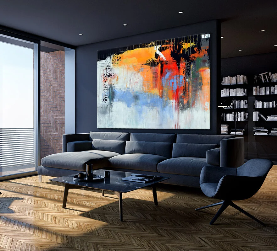large luxury modern minimal bright interiors room mockup illustr