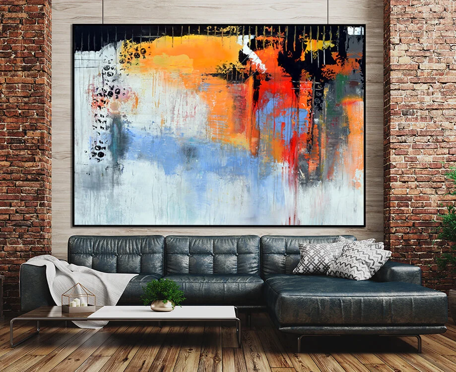 Modern interior of loft 3d rendering