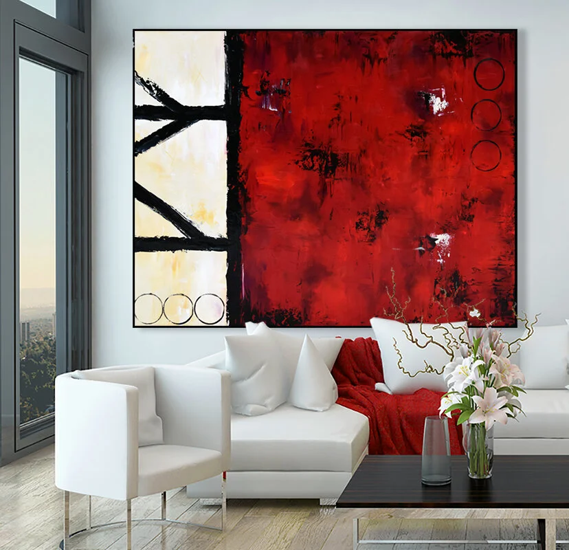 Modern Living Room in High Rise Condominium