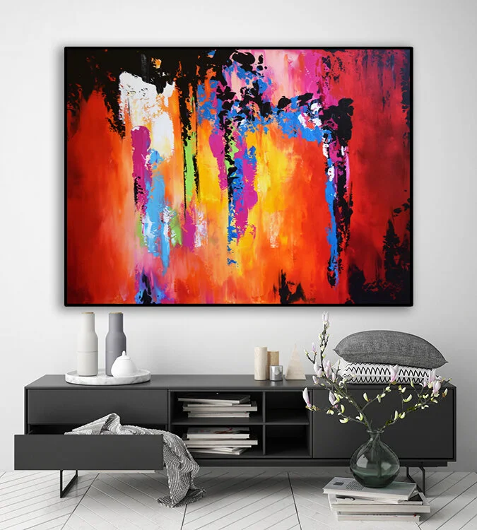 mock up poster frame in hipster interior background, scandinavia