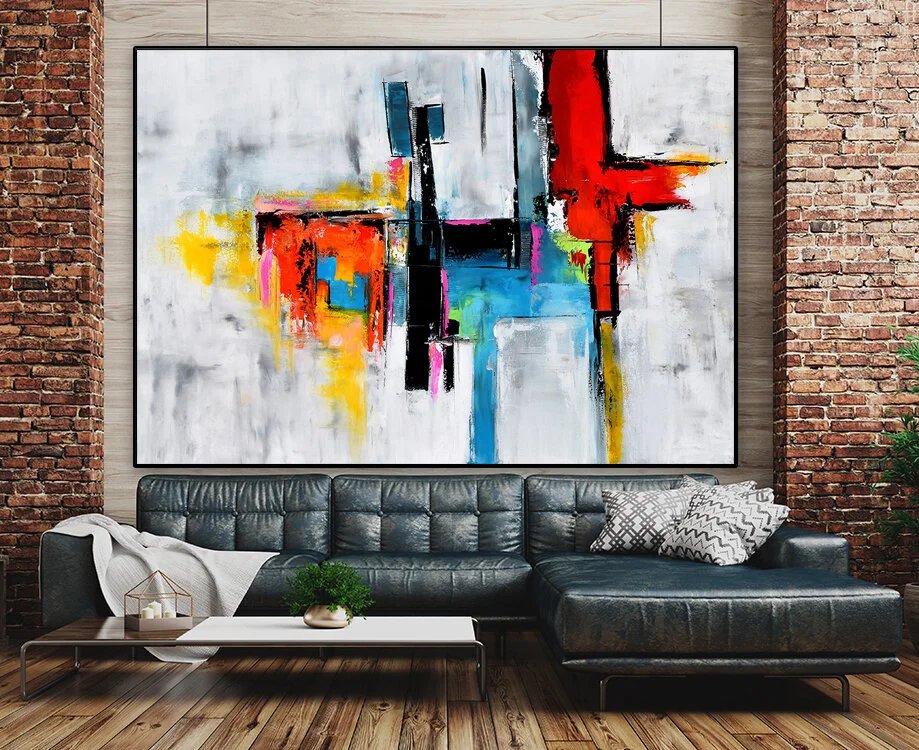 Modern interior of loft 3d rendering