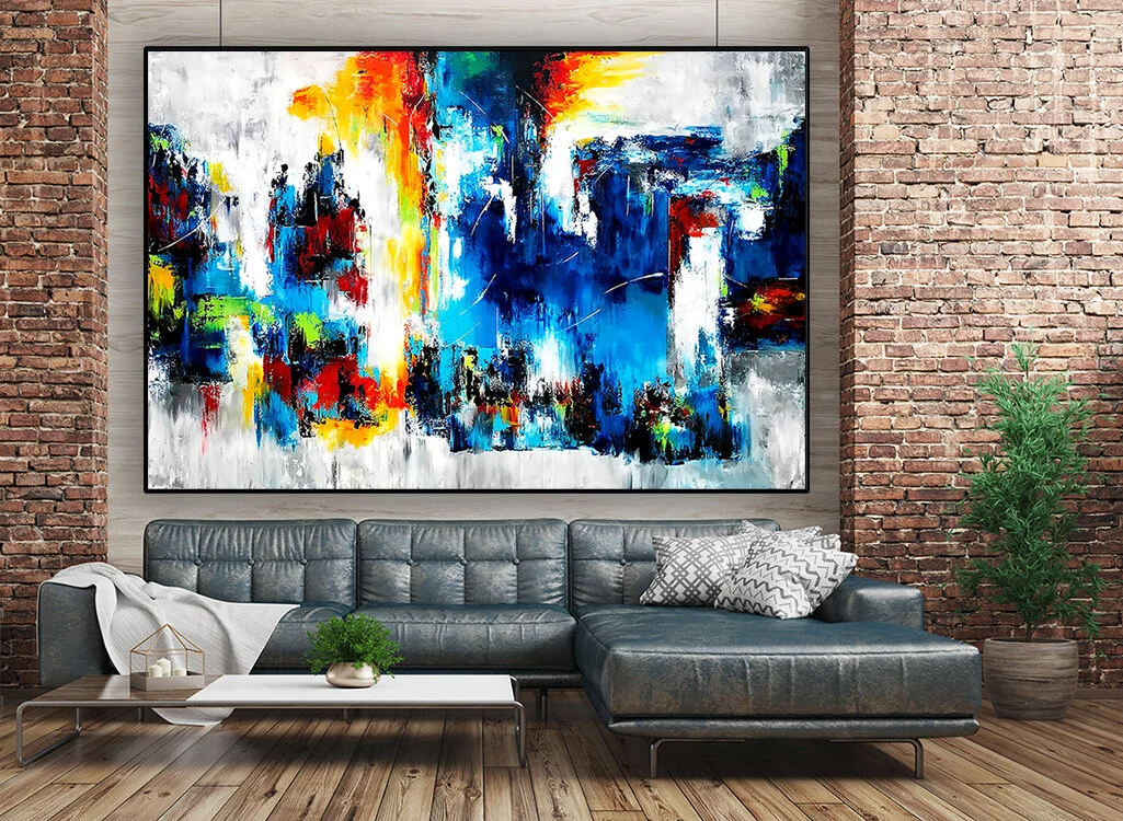 Modern interior of loft 3d rendering