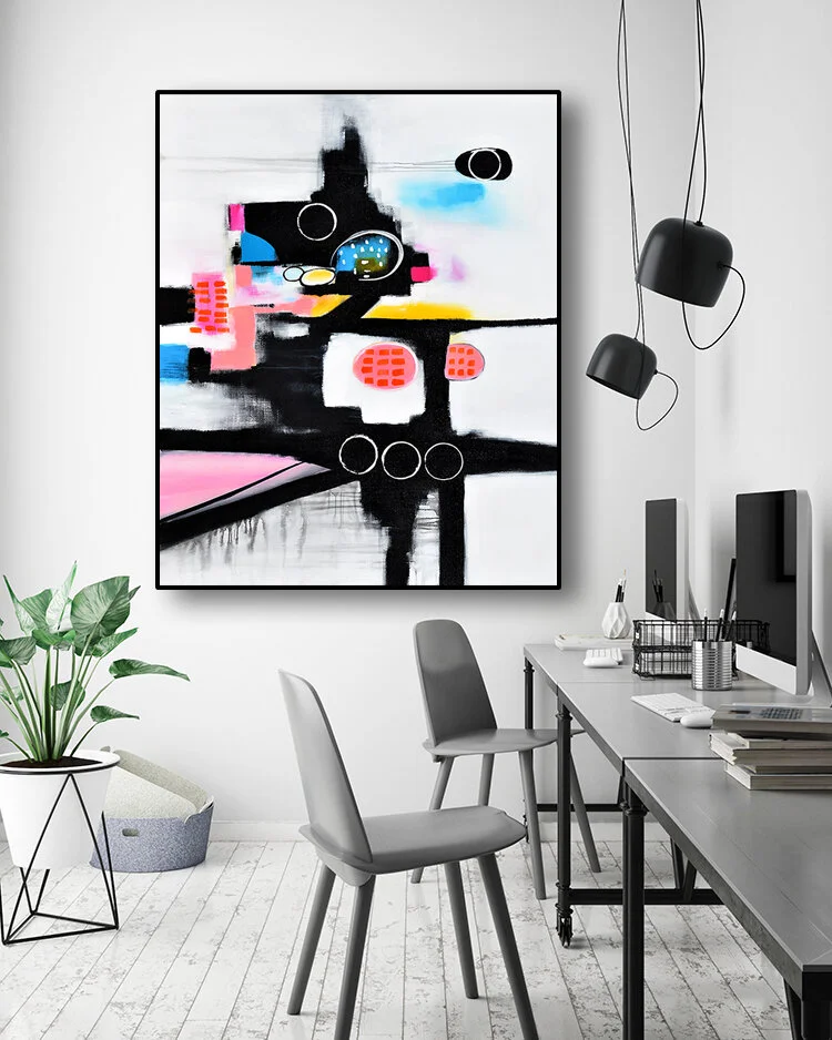 mock up poster frame in hipster interior background, scandinavia