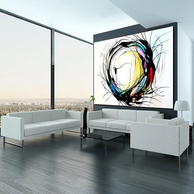 Ultramodern Loft Living Room Interior