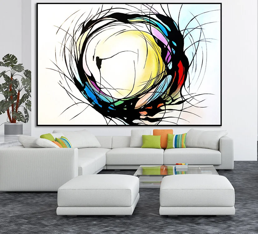large luxury modern bright interiors room illustration 3D render