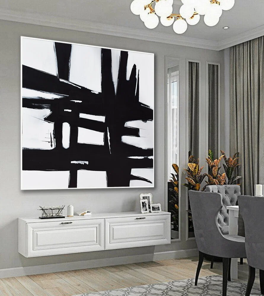 White And Black Living Room